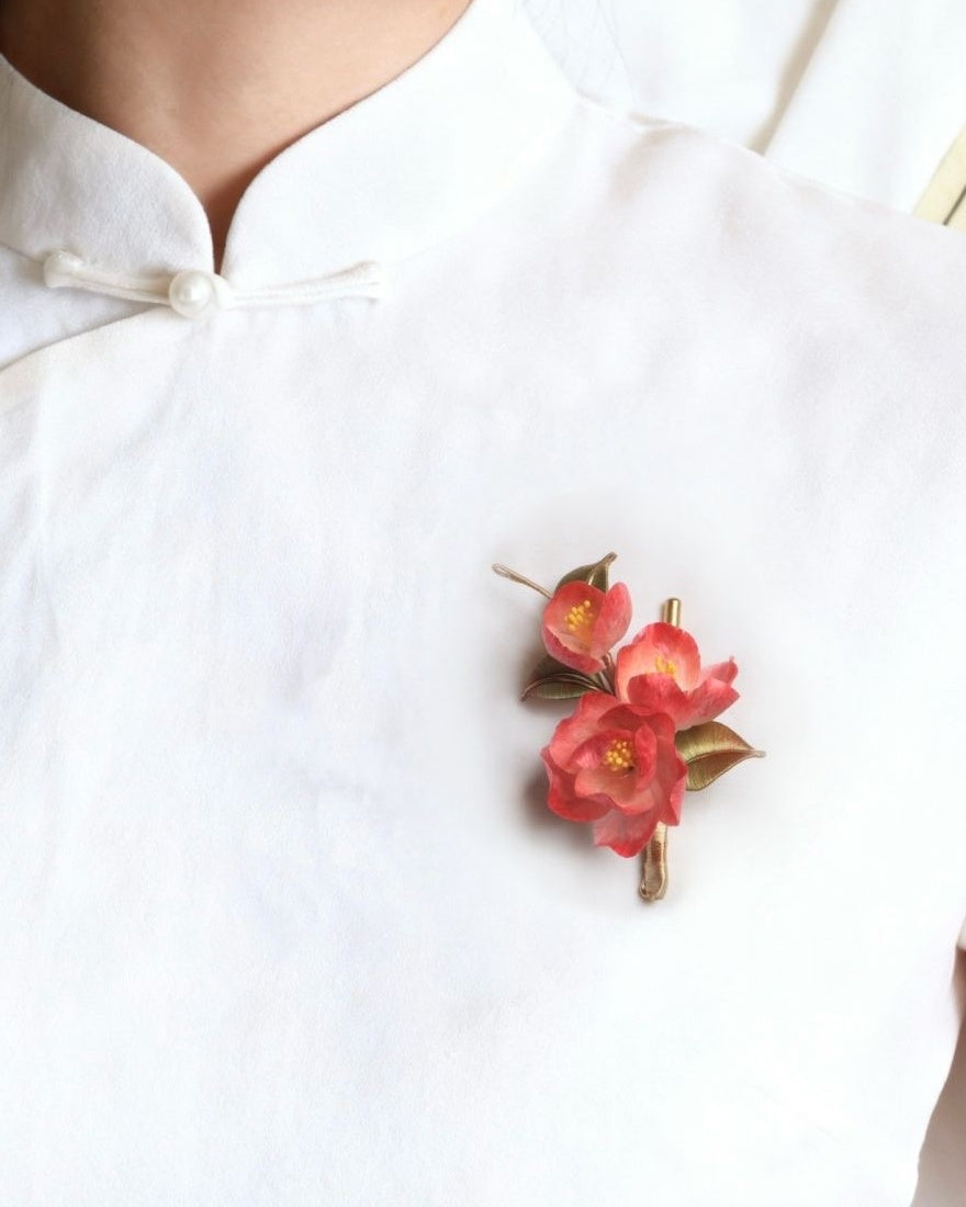 Velvet Flower Brooch