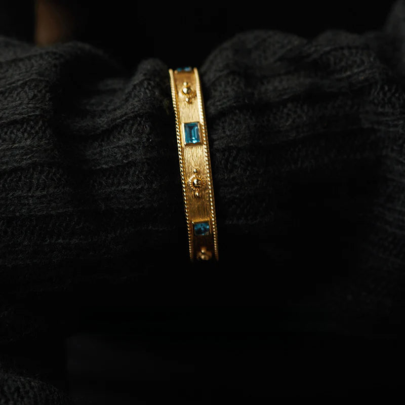 Brass Alloy Bracelet French Retro Bracelet Autumn Winter Fashion Simple Light Luxury Bracelet David Gold Necklacedavid gold necklace