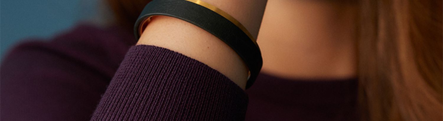 Titanium Steel Leather Bracelet Couple Bracelet Women's Niche Design Men's Accessories Light Luxury Style