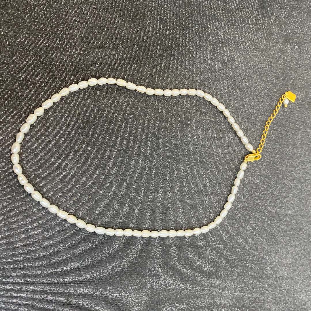 Oval Pearl Necklace Niche Versatile Pearl Necklace David Jewelry Gold Necklacedavid jewelry gold necklace002