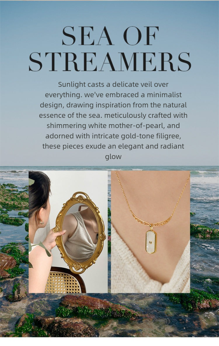 925 Silver Chain French Light Luxury Design Fashion Simple Style Necklace Pendant Gold Necklace Jewelrygold necklace jewelry002