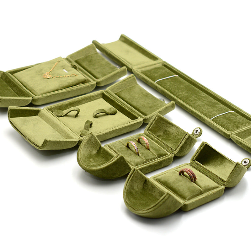 Double Door Velvet Ring Box Pair Ring Box Earring Box Pendant Box Stud Box Bracelet Box Bangle Box