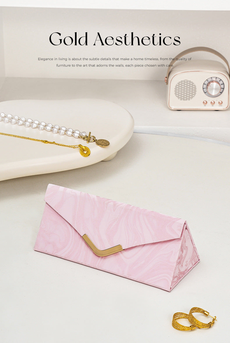 davidCross-Border Direct Supply Jewelry Box Luxury Foldable Jewelry Box Earrings Rings Necklaces Storage Jewelry Glasses Storage Box