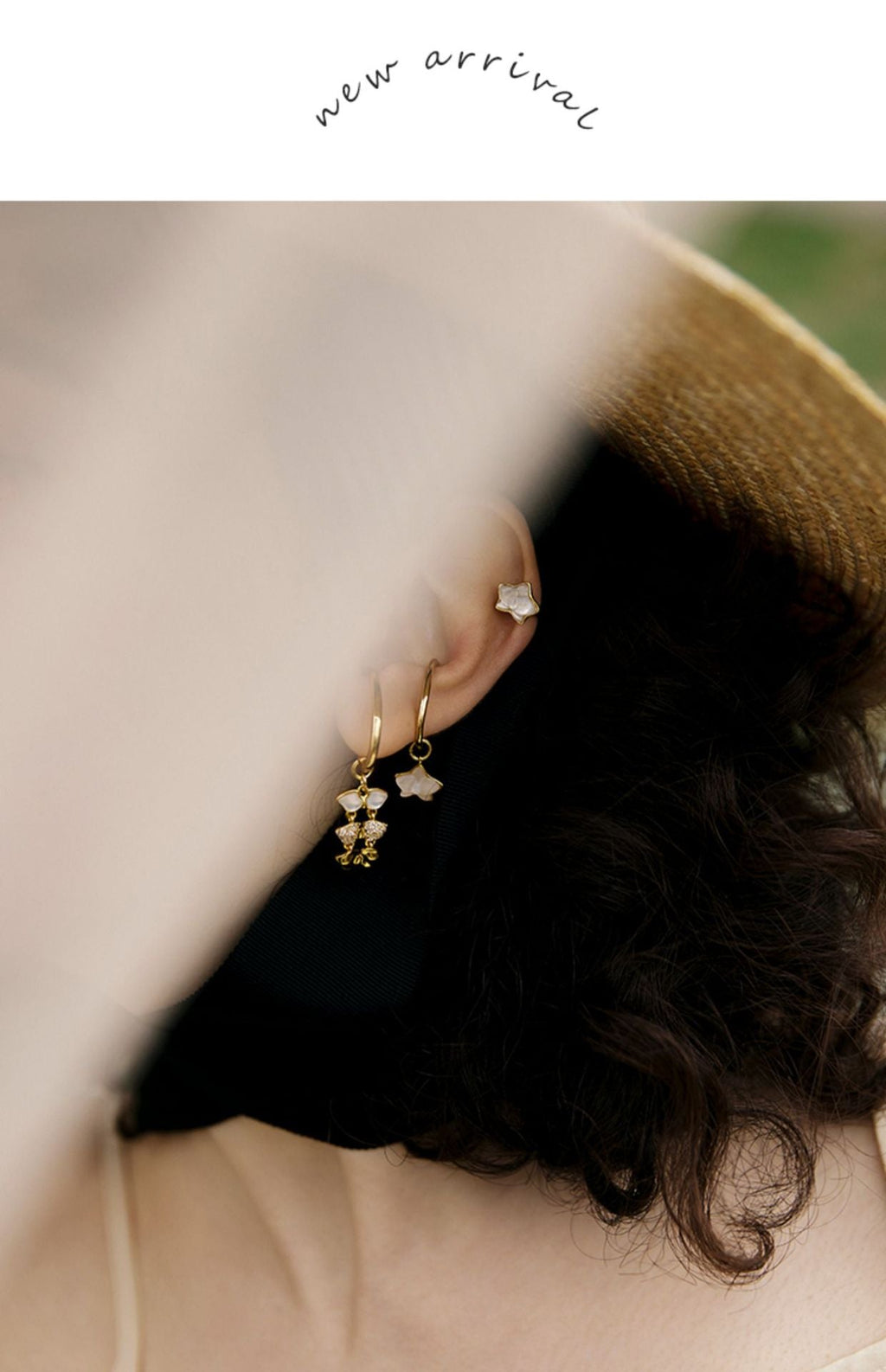 Copper Alloy Enamel Earrings Butterfly Orchid Ear Clips for Women Without Pierced Ears Light Luxury High-end French Niche Earrings Gold Necklace Jewelry Davidgold necklace jewelry david