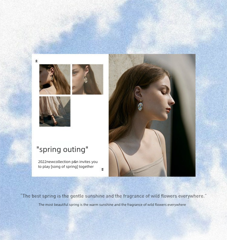 Copper Alloy Imitation Pearl Earrings Baroque Pearl Earrings High-end Light Luxury Style Vintage Pendant Earrings David Jewelry Gold 001Necklacedavid 001jewelry gold necklace001