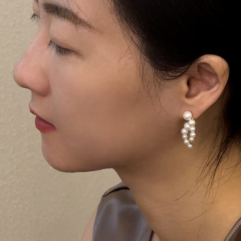 French Retro Style Elegant Niche Simple and Graceful Design Earrings Studs Gold Necklace Davidgold necklace david001