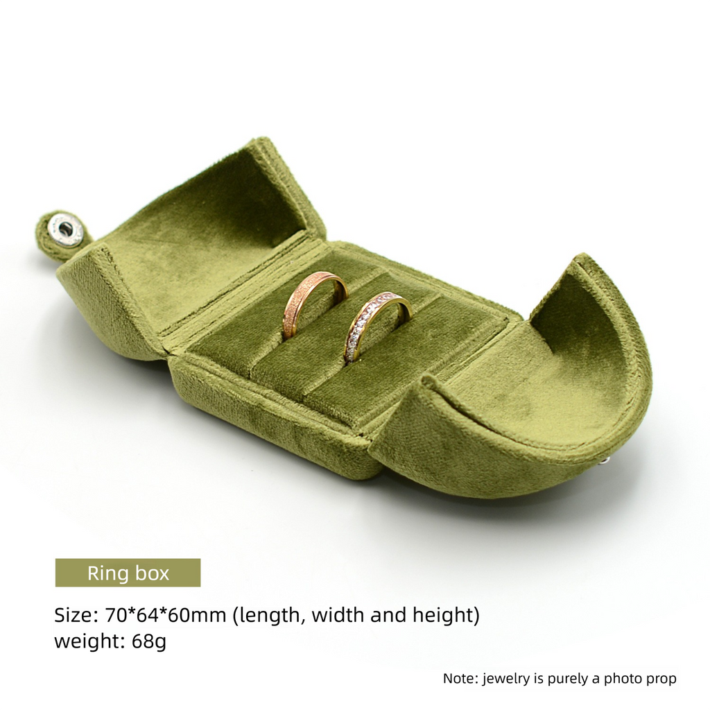 Double Door Velvet Ring Box Pair Ring Box Earring Box Pendant Box Stud Box Bracelet Box Bangle Box