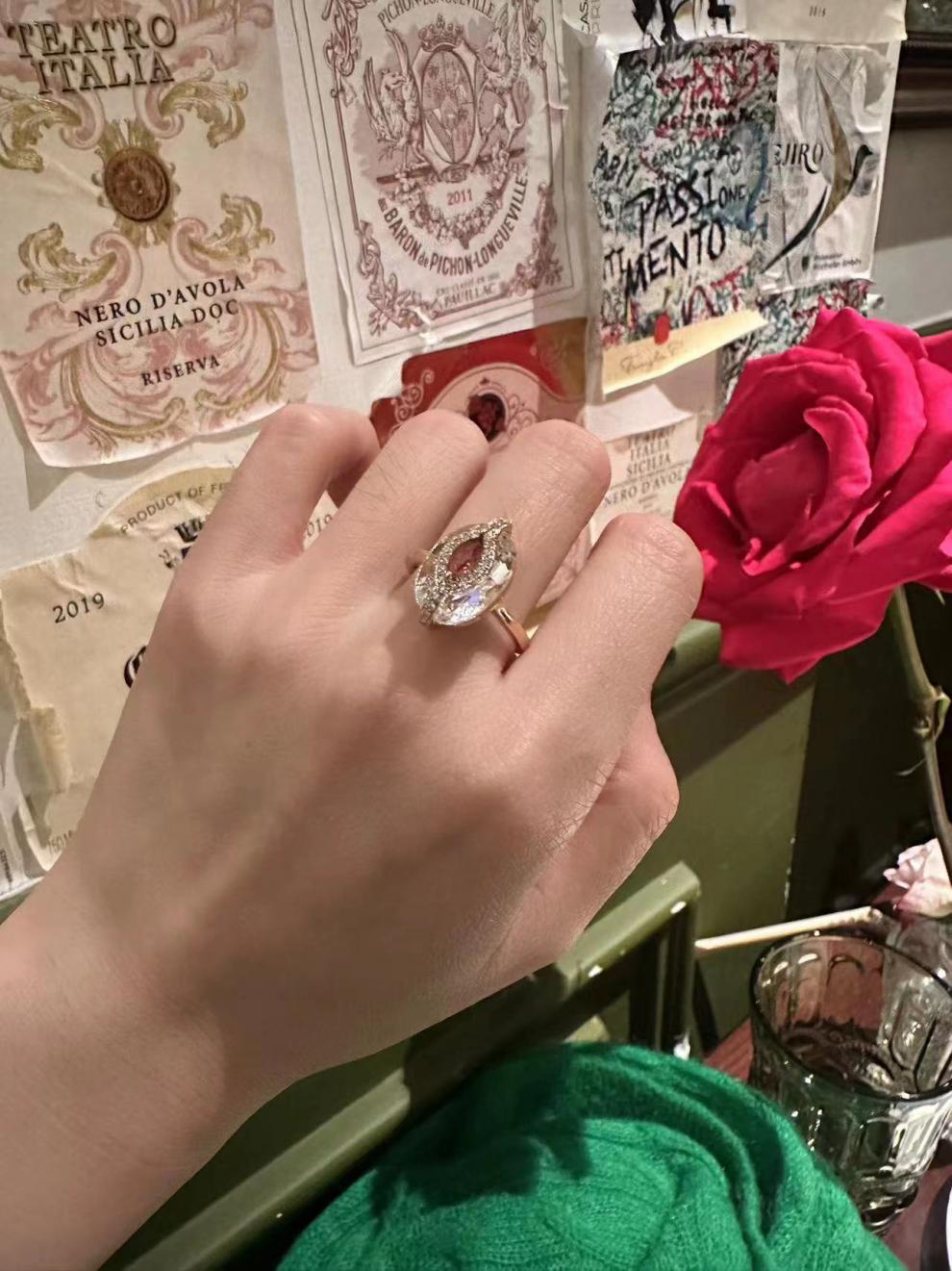 French Retro Fashion Light Luxury Design Ring David Gold Necklacedavid gold necklace003