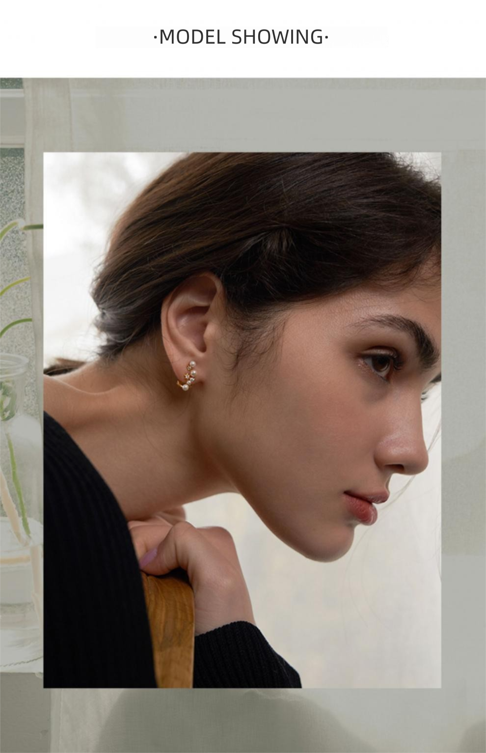 Pearl Ear Clips No Piercing Ear Cuffs for Women European and American Retro Ear Hook Earrings High-end Gold Necklace Davidgold necklace david