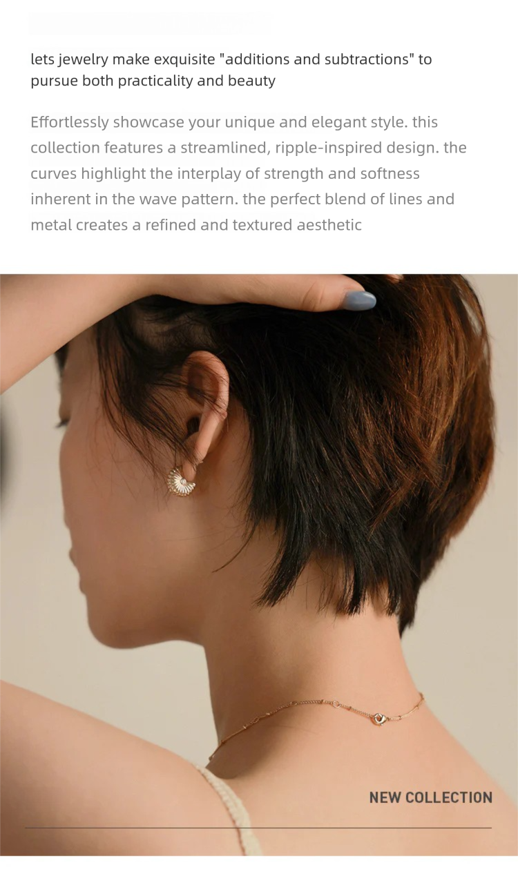 Copper Alloy Synthetic Zircon Earrings French Retro Fashion Elegant Light Luxury Simple Earrings Gold Necklace Davidgold necklace david001