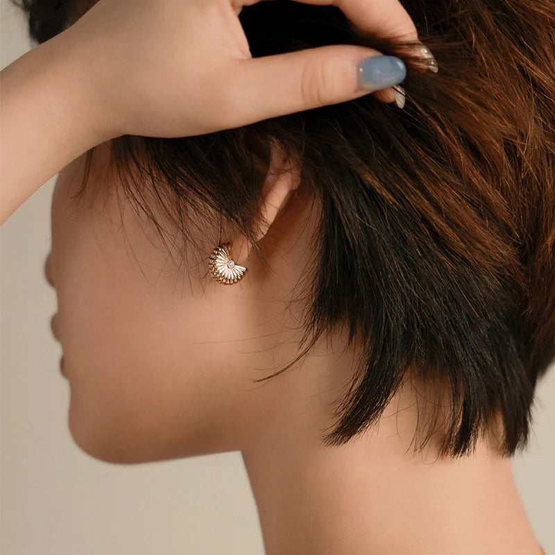 Copper Alloy Synthetic Zircon Earrings French Retro Fashion Elegant Light Luxury Simple Earrings Gold Necklace Davidgold necklace david001