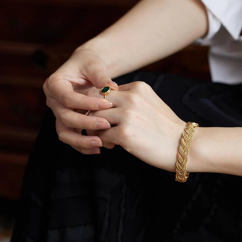 French Retro Simple Elegant Fashion Classic Design Light Luxury Bracelet David Gold Necklacedavid gold necklace