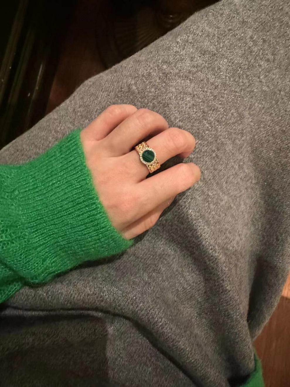 French Retro Filigree Simple Luxury Fashion Ring Gold Necklace Jewelrygold necklace jewelry003