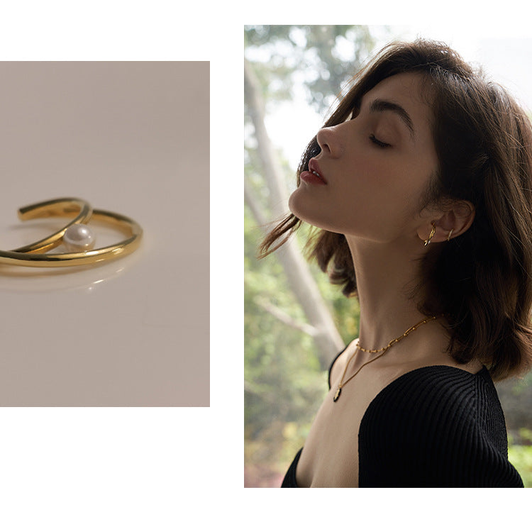 Ear Clip Type Painless No Ear Piercing Female Temperament Niche Ear Hook Side Ear Bone Clip 0528