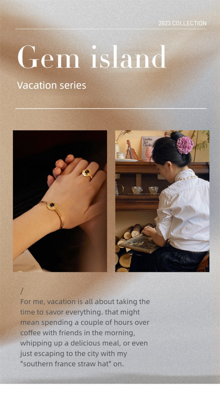 Copper Alloy Bracelet French Simple Elegant Vintage Light Luxury Bracelet Bangle