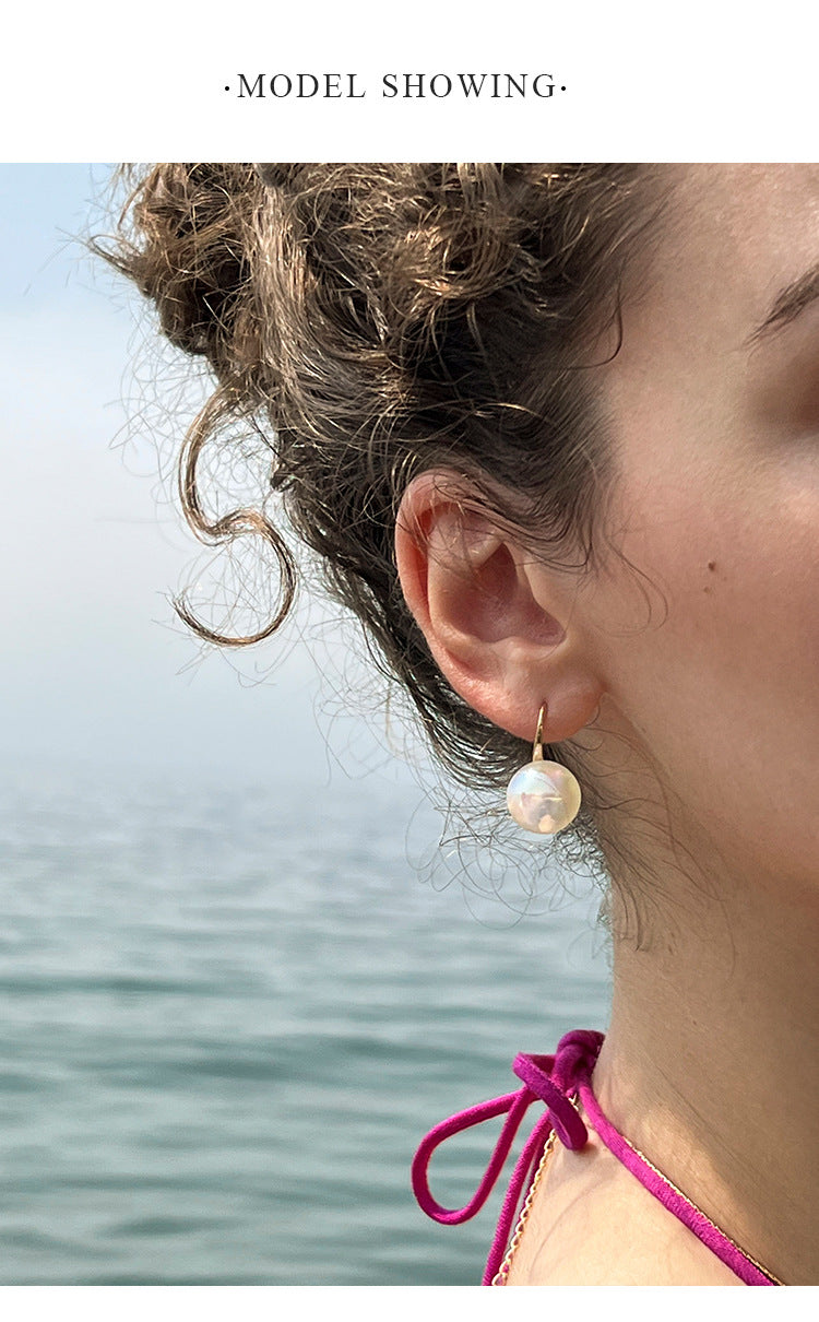 925 Sterling Silver High-End Simple Elegant Earrings French Niche Design Earrings Jewelry Gold Necklacejewelry gold necklace001