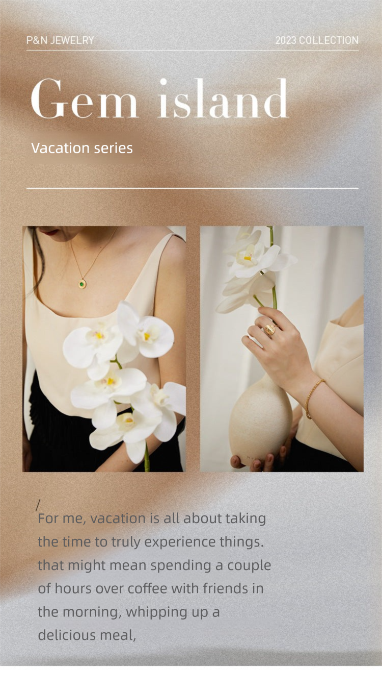 Copper Alloy Synthetic Zircon Ring Personality Retro Simple Temperament Palace Light Luxury Niche Fashion French David Gold Necklacedavid gold necklace003