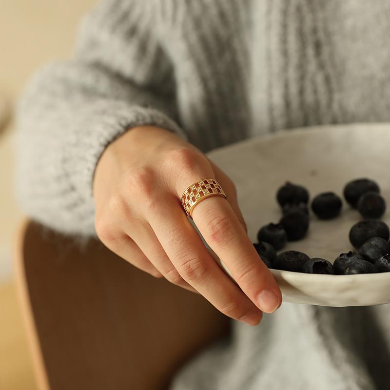 Clip-on Earrings Without Piercing Vintage French Style High-end Side Ear Bone Clip Gold Necklace David David Gold Necklace Jewelrydavid gold necklace jewelry
