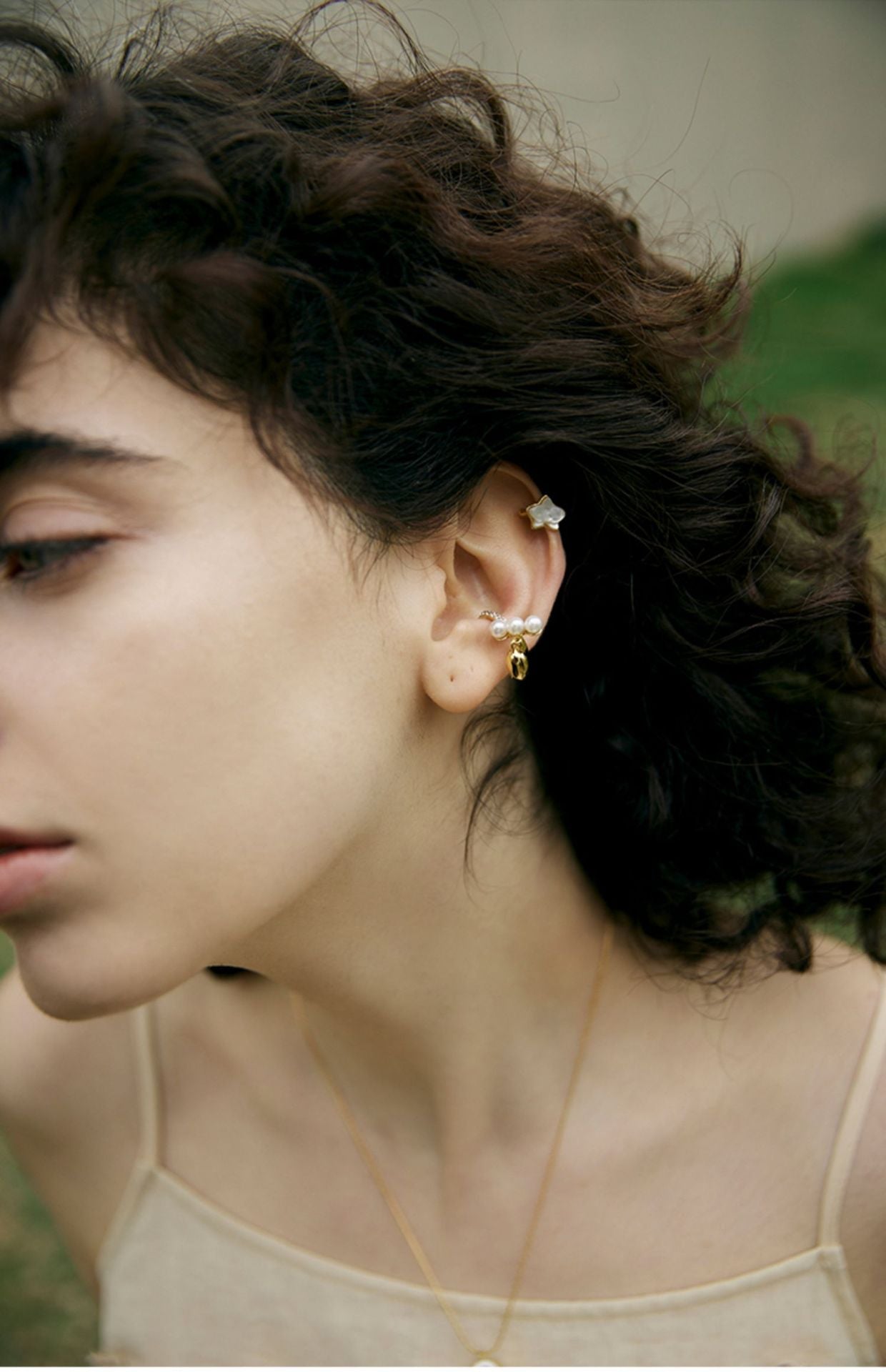 Copper Alloy Enamel Earrings Butterfly Orchid Ear Clips for Women Without Pierced Ears Light Luxury High-end French Niche Earrings Gold Necklace Jewelry Davidgold necklace jewelry david