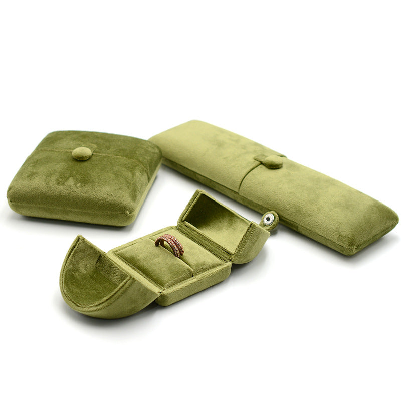 Double Door Velvet Ring Box Pair Ring Box Earring Box Pendant Box Stud Box Bracelet Box Bangle Box
