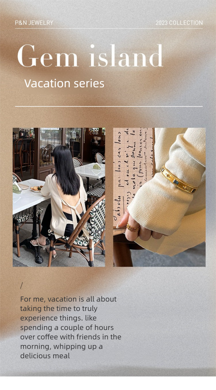 Brass Alloy Bracelet French Retro Bracelet Autumn Winter Fashion Simple Light Luxury Bracelet David Gold Necklacedavid gold necklace