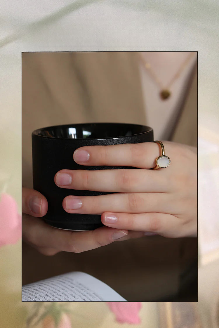 Copper Alloy Imitation Pearl Ring Fashionable Personality Trendy Retro Elegant Design Ring Simple David Gold Necklace Jewelrydavid003 gold necklace jewelry003