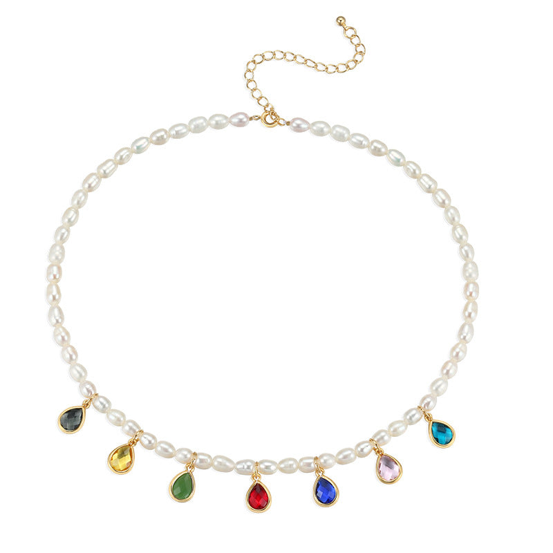 Pearl Choker Collarbone Chain Jewelry for Women, Fairy Vintage Sweater Necklace, Design Sense, Light Luxury Niche Brand Necklace, Jewelry Gold Necklacejewelry gold necklace002