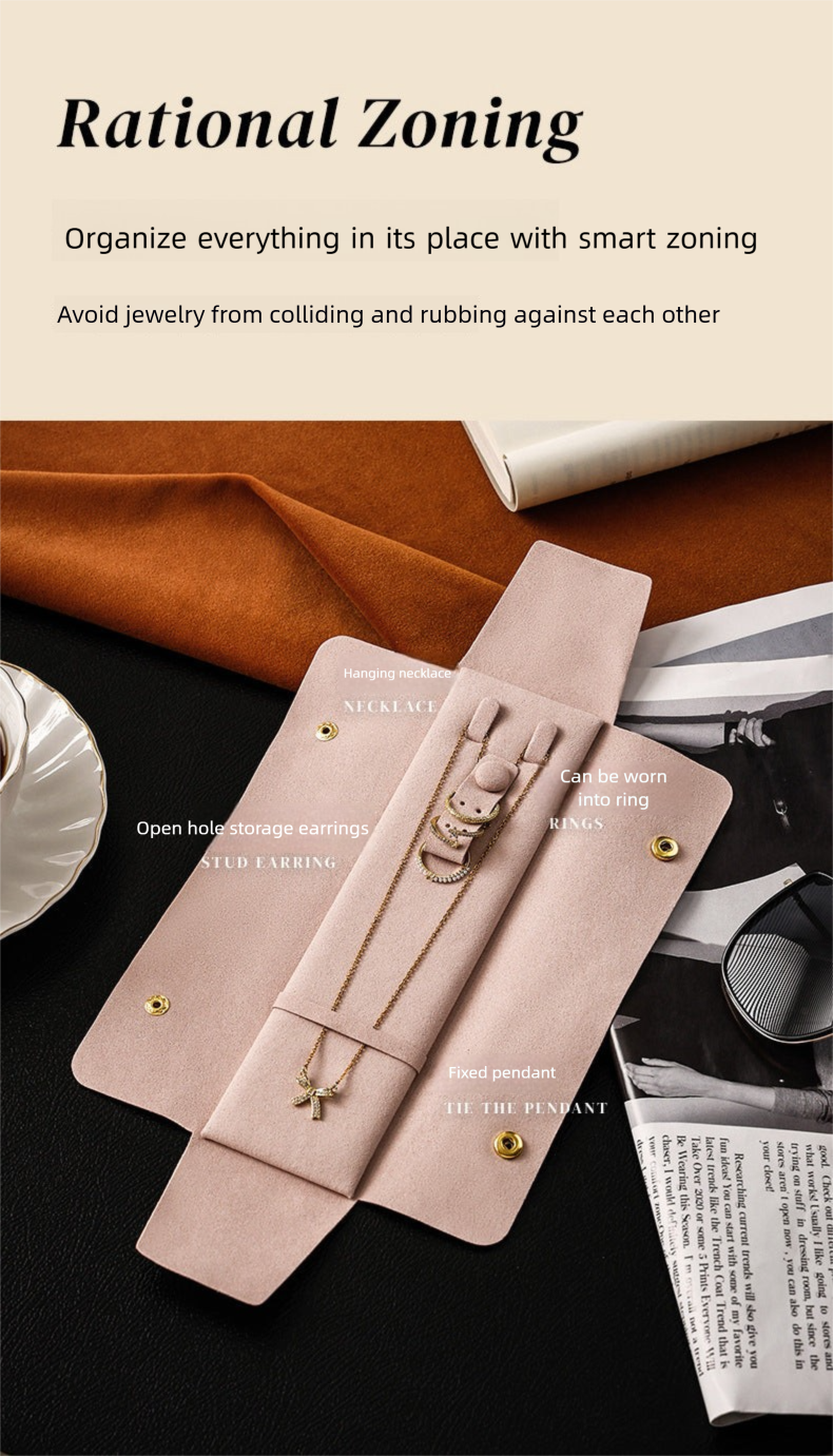 Jewelry Bag Small Bag High-end Portable Travel High-end Necklace Jewelry Storage Box Ring Amazon Jewelry Bag Tiffany Gold Necklace Jewelry DavidTiffany gold necklace jewelry david