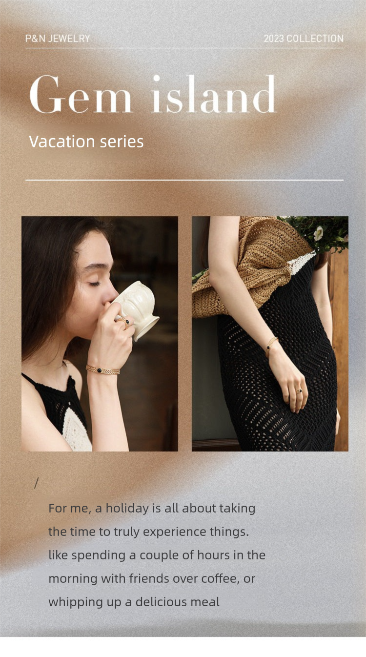 Copper Alloy Imitation Crystal Bracelet Fashion French Simple Elegant Design Light Luxury Bracelet Gold Necklace Davidgold necklace david