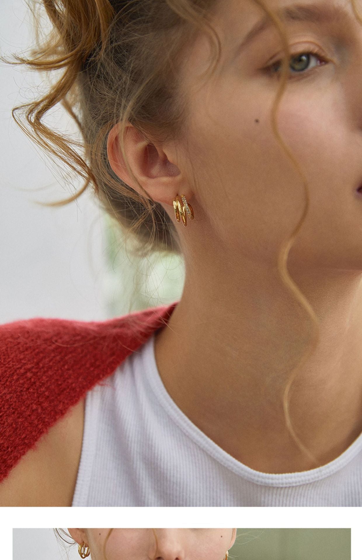 Copper Alloy Synthetic Zircon Earrings French Retro Style Elegant Earrings Design High-end Earrings Studs David Gold Necklacedavid gold necklace001