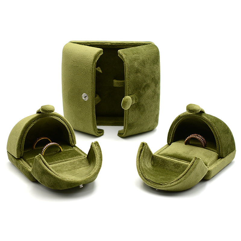 Double Door Velvet Ring Box Pair Ring Box Earring Box Pendant Box Stud Box Bracelet Box Bangle Box
