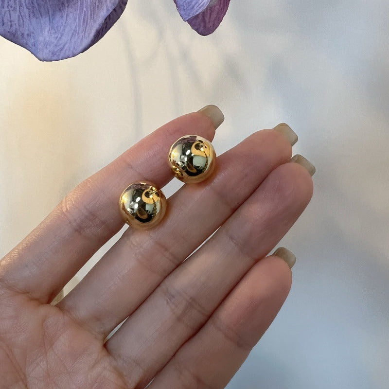 French Retro Style Fashion Versatile Simple Earrings Gold Necklace Davidgold necklace david001