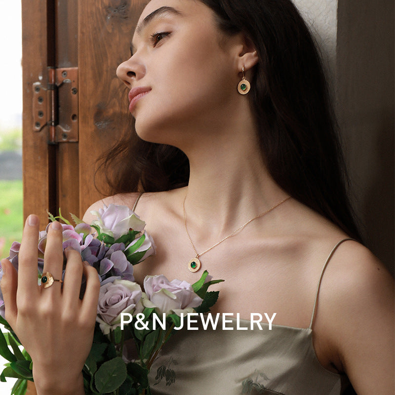 Copper Alloy Ring French Style Elegant Lazy Design Quality New Light Luxury Necklace