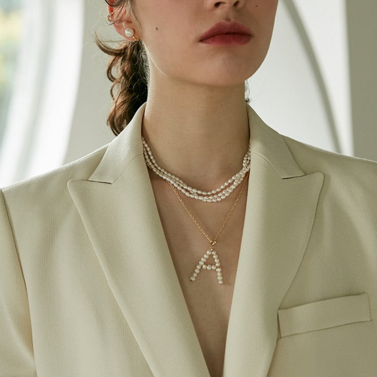 Necklace for Women, Light Luxury Niche Brand, Elegant Choker, Fairy Cool Style Accessory, A Pendant Pearl, Ins Collarbone Chain, David Jewelrydavid jewelry002