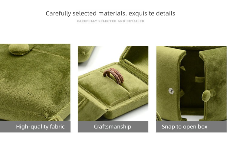 Double Door Velvet Ring Box Pair Ring Box Earring Box Pendant Box Stud Box Bracelet Box Bangle Box