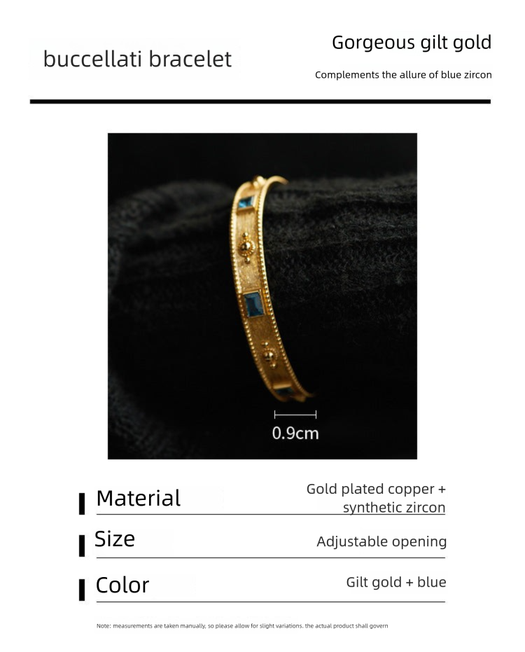 Brass Alloy Bracelet French Retro Bracelet Autumn Winter Fashion Simple Light Luxury Bracelet David Gold Necklacedavid gold necklace