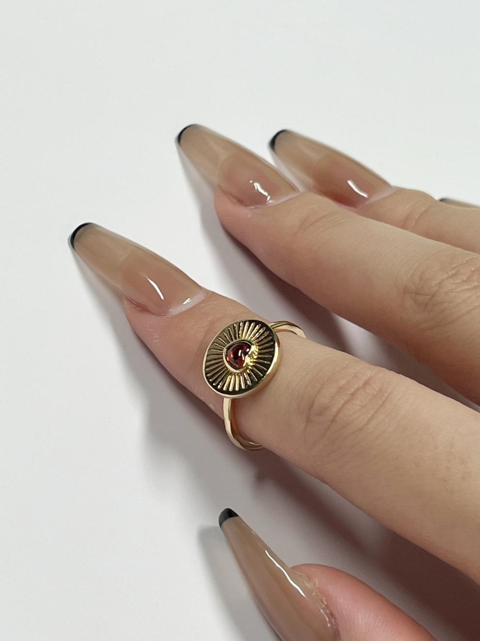 South French Series French Style Simple Fashion Lazy Ring Gold Necklace Jewelrygold necklace jewelry003