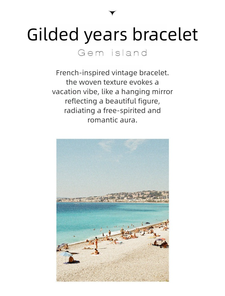 Copper Alloy Bracelet French Simple Elegant Vintage Light Luxury Bracelet Bangle