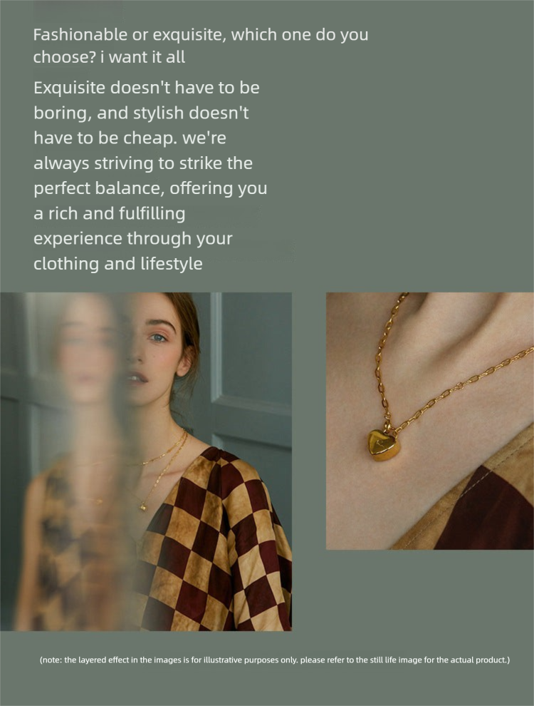 Titanium Steel Pendant Necklace for Women, Niche Light Luxury, Non-Fading Snake Bone Chain, Layered Choker Collarbone Chain, Neck Chain Jewelry Gold Necklacejewelry gold necklace002