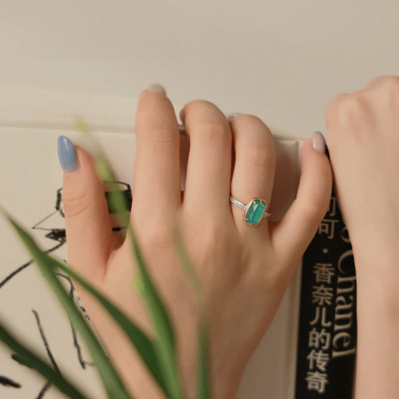 925 Silver Ring French Fashion Lazy Temperament Light Luxury Simple Retro Ring David Gold Necklacedavid gold necklace003