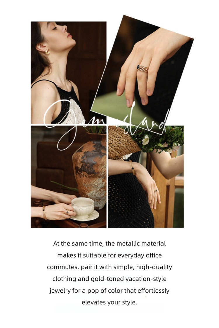 Copper Alloy Ring French Style Elegant Lazy Light Luxury Ring Jewelry Davidjewelry david003003