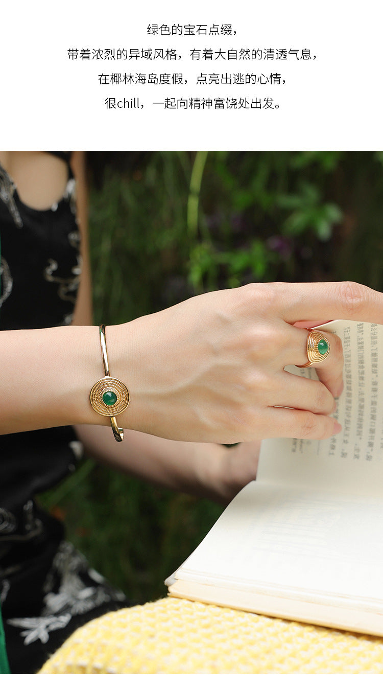 South French Style Bracelet Elegant Simple French Retro Personality Fashion Bracelet David Gold Necklace Jewelrydavid gold necklace jewelry