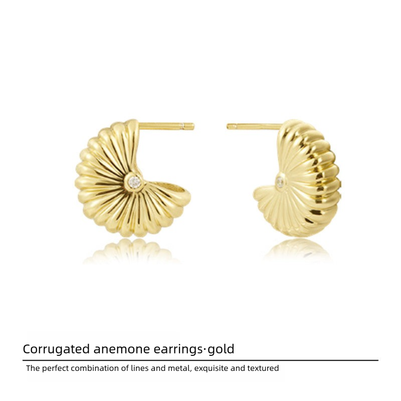 Copper Alloy Synthetic Zircon Earrings French Retro Fashion Elegant Light Luxury Simple Earrings Gold Necklace Davidgold necklace david001