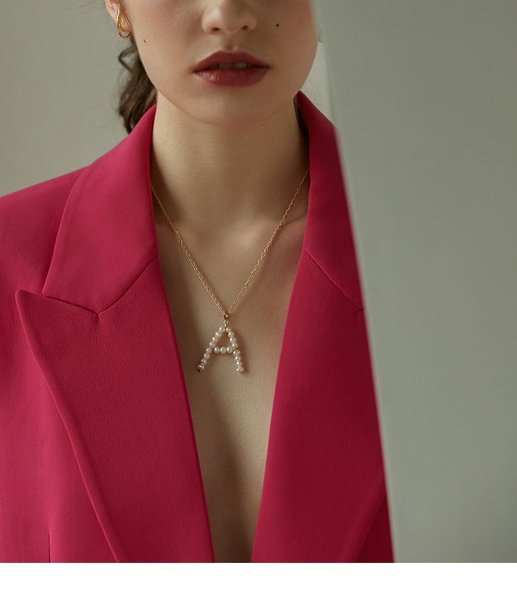 Necklace for Women, Light Luxury Niche Brand, Elegant Choker, Fairy Cool Style Accessory, A Pendant Pearl, Ins Collarbone Chain, David Jewelrydavid jewelry002