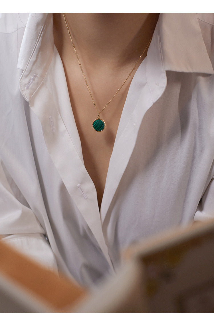 French Style Lazy Temperament Fashion Retro Light Luxury Necklace Pendant David Gold Necklace Jewelrydavid gold necklace jewelry002