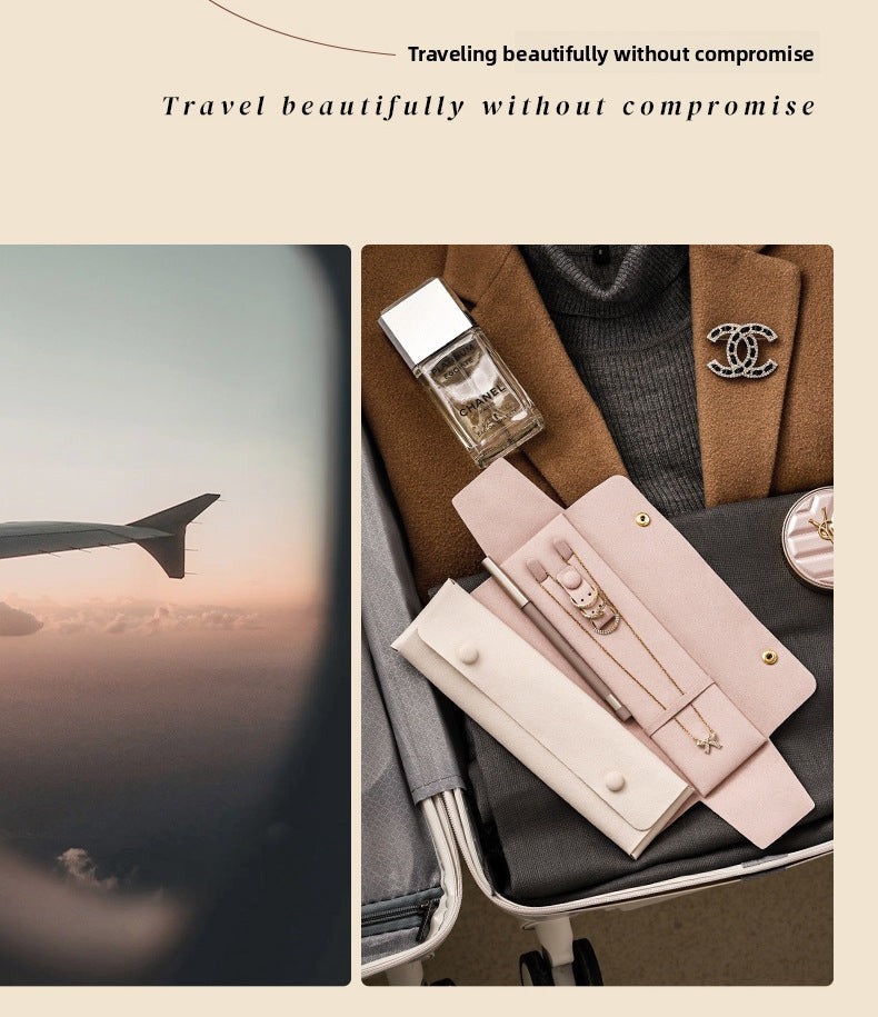 Jewelry Bag Small Bag High-end Portable Travel High-end Necklace Jewelry Storage Box Ring Amazon Jewelry Bag Tiffany Gold Necklace Jewelry DavidTiffany gold necklace jewelry david