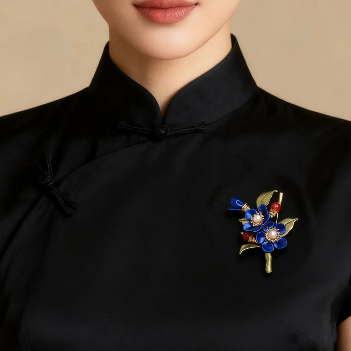 Handmade Floral Vintage Brooch Accessory Chinese Ethnic Style New Chinese Style Pin Brooch