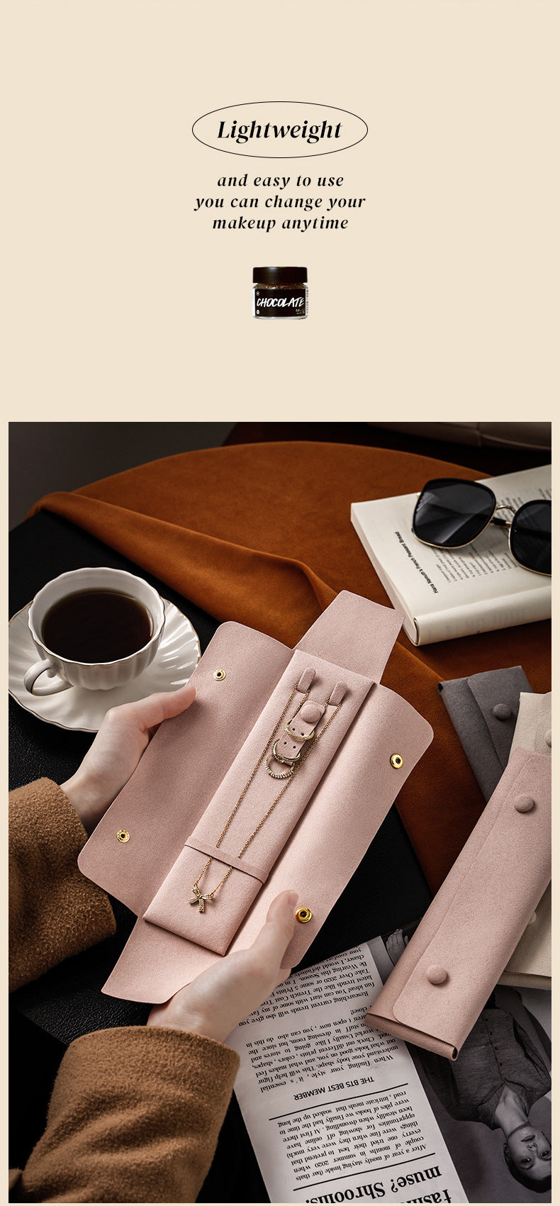 Jewelry Bag Small Bag High-end Portable Travel High-end Necklace Jewelry Storage Box Ring Amazon Jewelry Bag Tiffany Gold Necklace Jewelry DavidTiffany gold necklace jewelry david