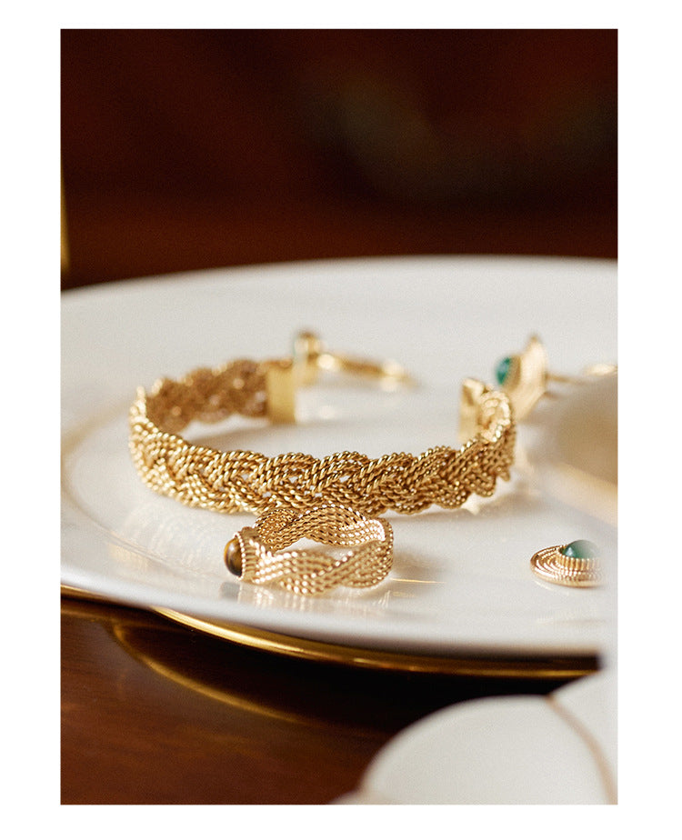 French Retro Simple Elegant Fashion Classic Design Light Luxury Bracelet David Gold Necklacedavid gold necklace