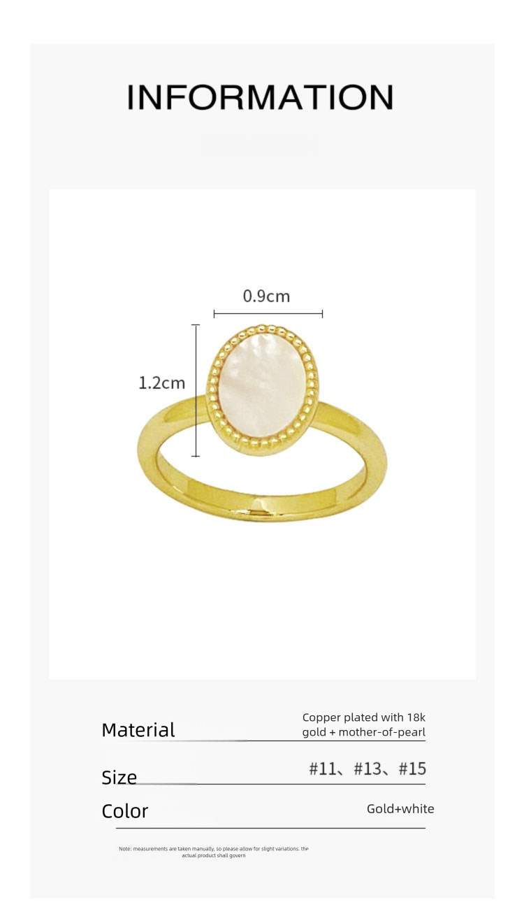 Copper Alloy Imitation Pearl Ring Fashionable Personality Trendy Retro Elegant Design Ring Simple David Gold Necklace Jewelrydavid003 gold necklace jewelry003